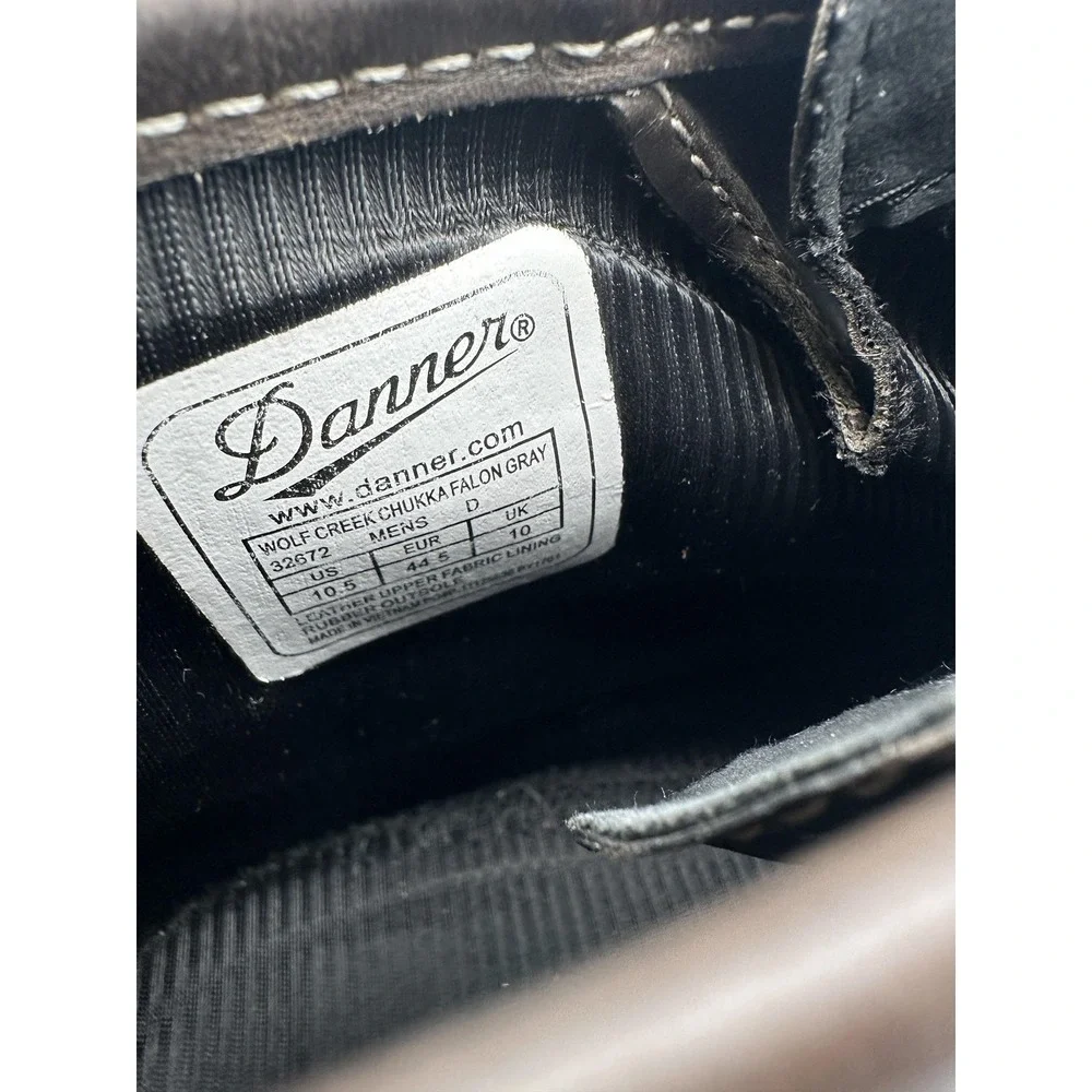 Danner Boots Mens 10.5 Brown‎ Leather Wolf Creek Chukka Vibram Sole Lace Up